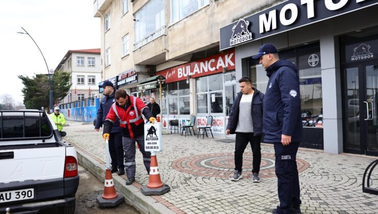 Bulancak’ta Kaldırım ve Yol Kenarı İşgallerine Son: Duba ve Reklam Tabelaları Toplandı